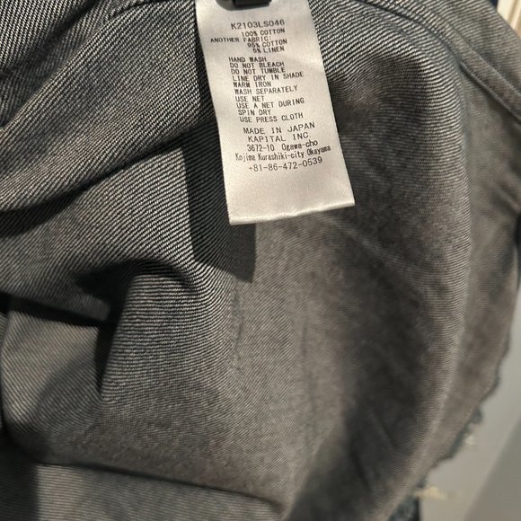 Kapital Reconstructed Patchwork Denim Shirt - Picture 6 of 10